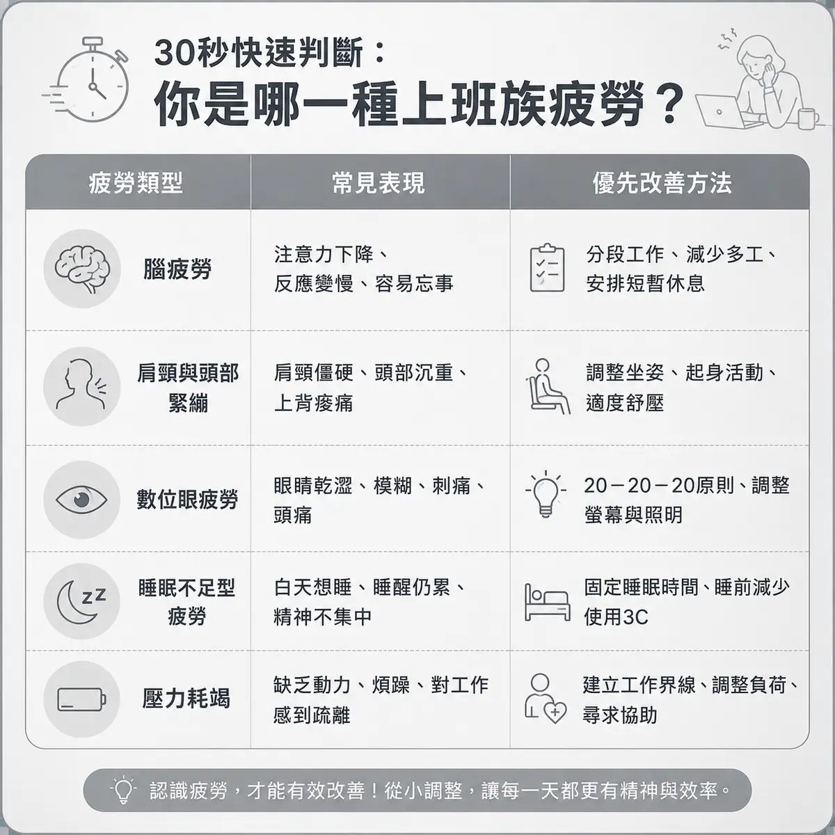 都會上班族最常見的疲勞症候群與改善建議－圖2